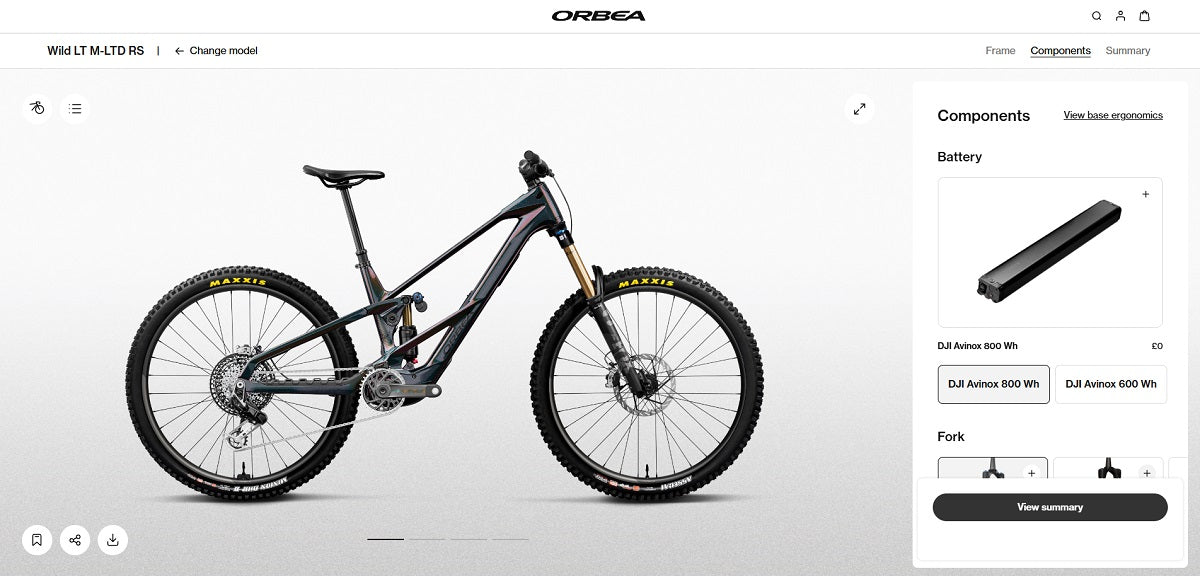 2027 Orbea Wild LT Avinox M2S Battery Options Customisation MyO