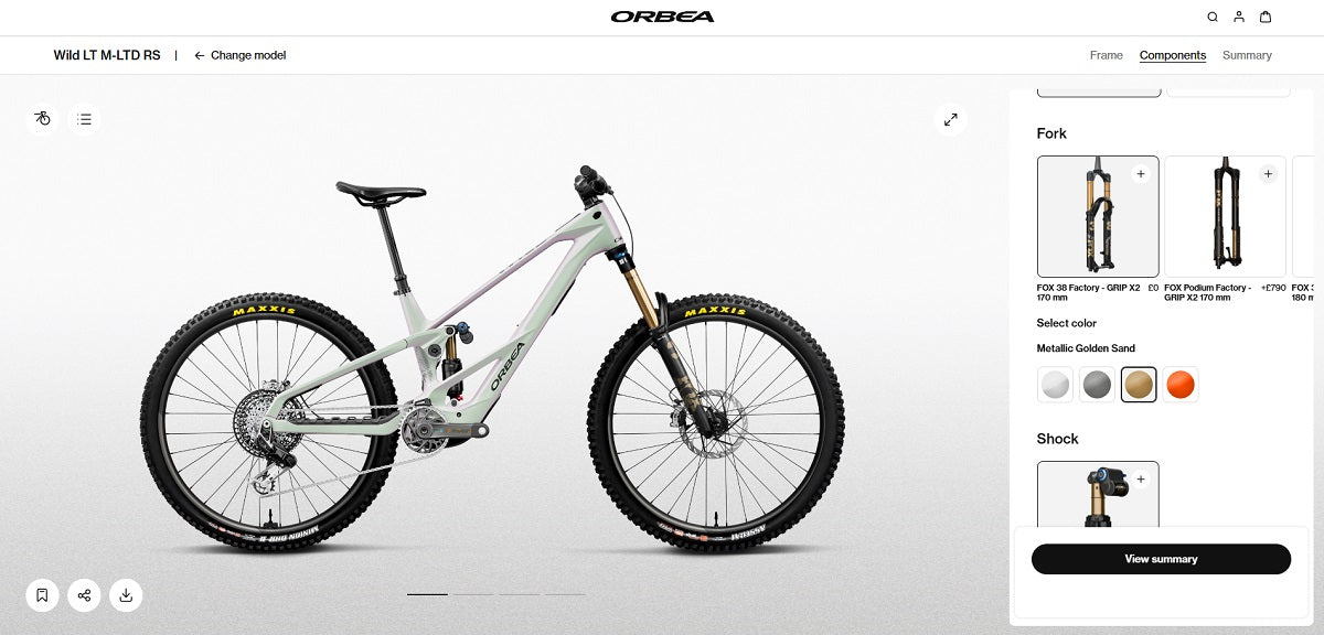 2027 Orbea Wild LT Avinox M2S Suspension Options Customisation MyO