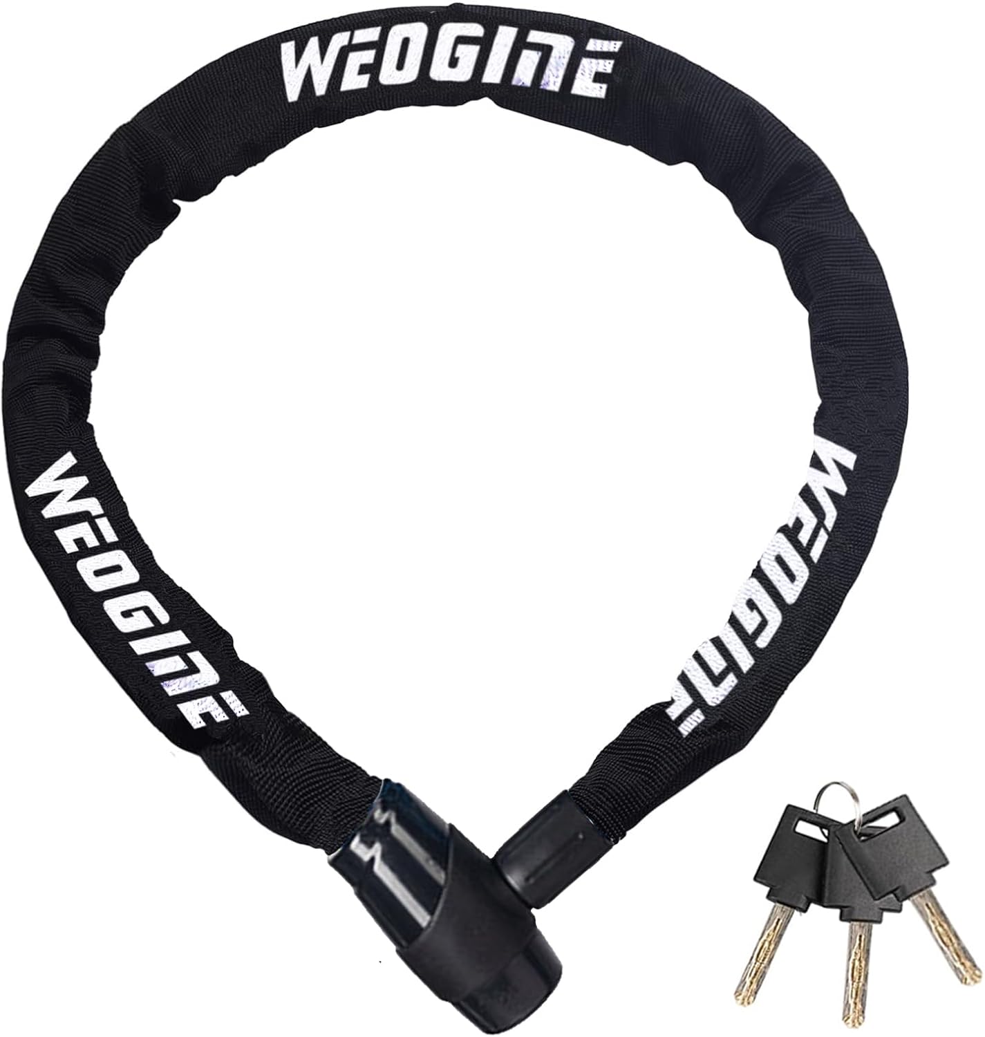 Bike Chain Lock, Heavy Duty Anti-Theft Bicycle Chain Lock, 2.72 Ft Security Bike Locks with 3 Keys, Waterproof Lock Chain for Bike, Bicycle, Scooter, Motorcycle, Door, Gate, Fence Bike Chain Lock, Heavy Duty Anti-Theft Bicycle Chain Lock, 2.72 Ft Security Bike Locks with 3 Keys, Waterproof Lock Chain for Bike, Bicycle, Scooter, Motorcycle, Door, Gate, Fence