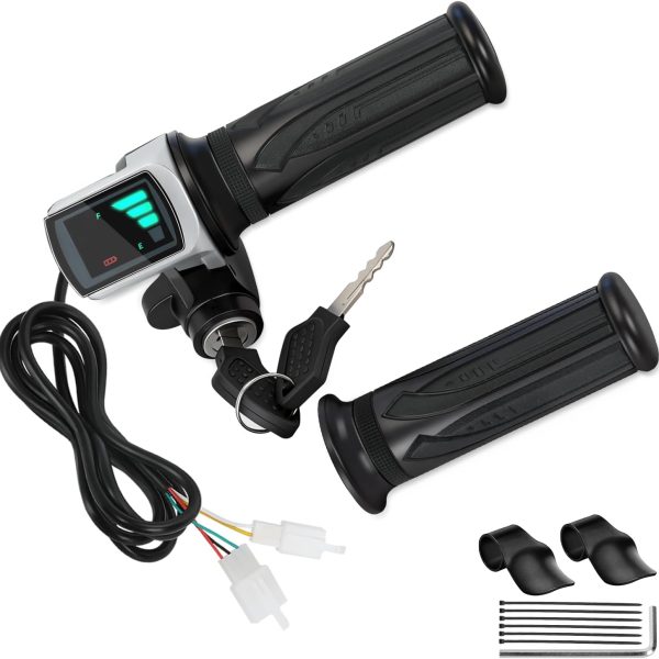 EOPOAYI 48V Half Twist Throttle for Electric Bike Motorcycle E-Scooter
