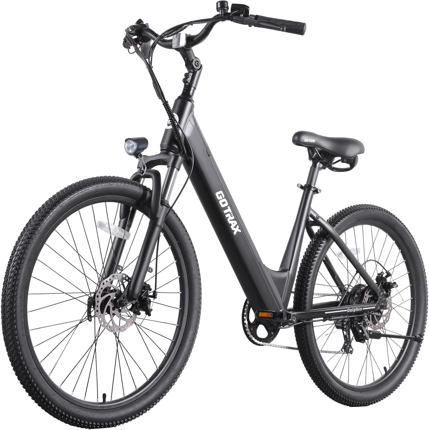 Gotrax Dolphin 26″ Step -Thru Electric Bike for Adults, Max 30 Mile & 20Mph Gotrax Dolphin 26″ Step -Thru Electric Bike for Adults, Max 30 Mile & 20Mph