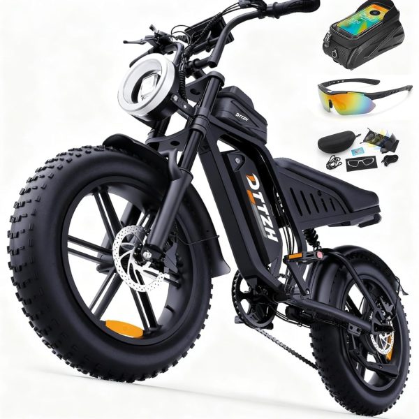 DTTZH F6 Electric Bike for Adult with NFC, 1500W 48V 15.6Ah 60 Miles E-Bike