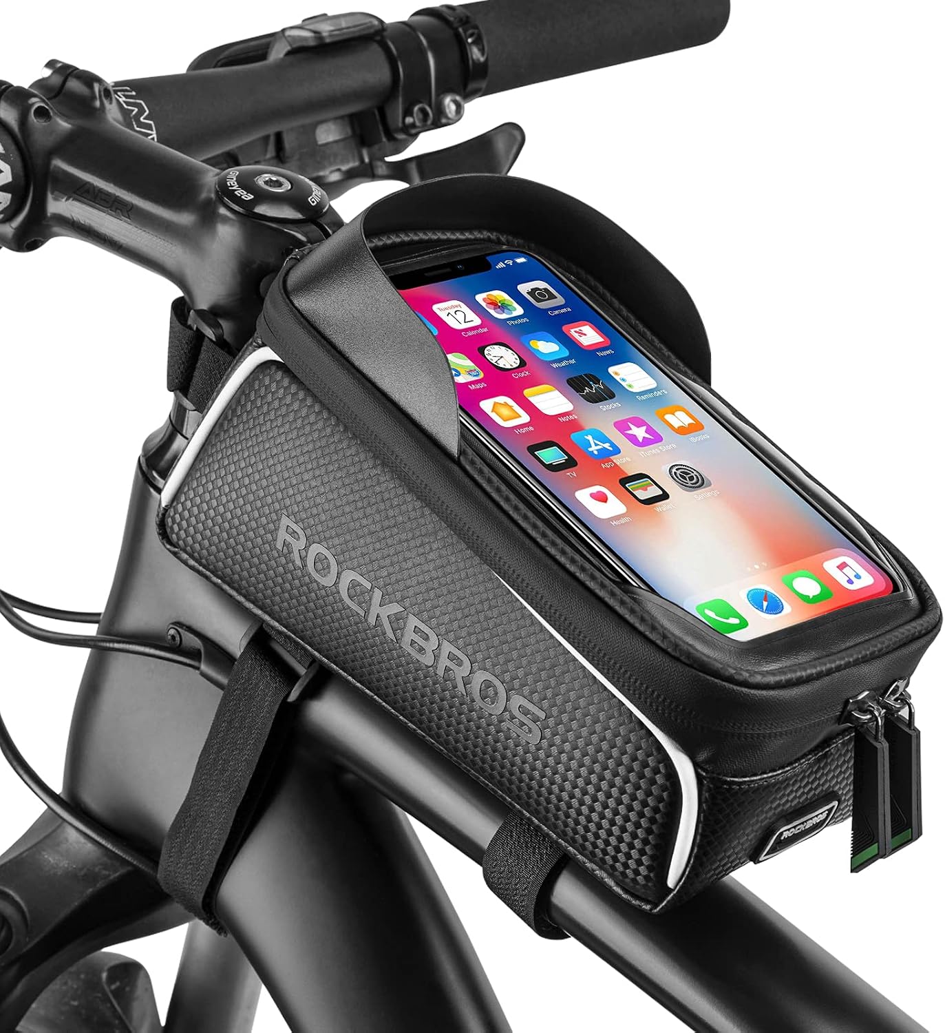 ROCKBROS Bike/Bicycle Phone Front Frame Bag, Waterproof, Tube Cycling Pouch ROCKBROS Bike/Bicycle Phone Front Frame Bag, Waterproof, Tube Cycling Pouch