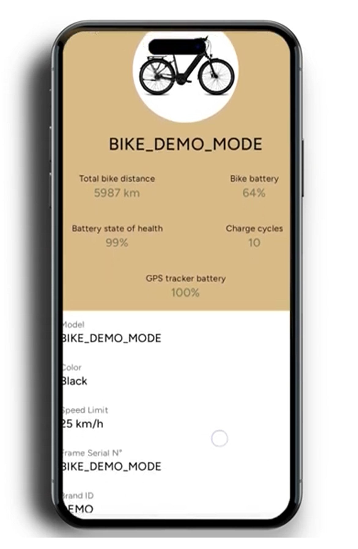 BAKCOU Connect smartphone app showing dashboard with GPS tracking, battery status, and ride history